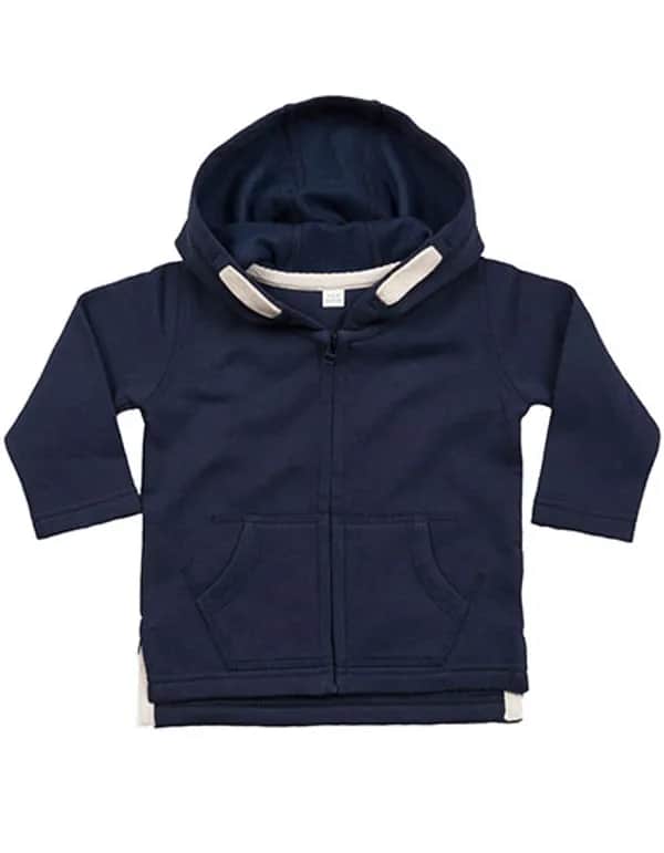 Baby Zipped Hoodie - Nautical Navy