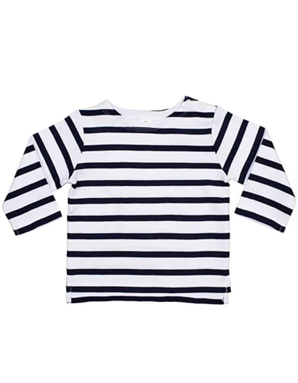 Baby Breton Top - White/Navy