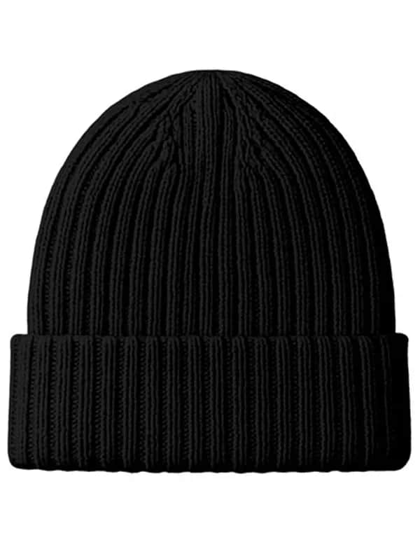 Beanie mit Merinowolle - Black
