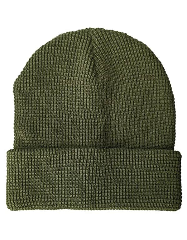 Strickmütze Waffeloptik - Olive Green