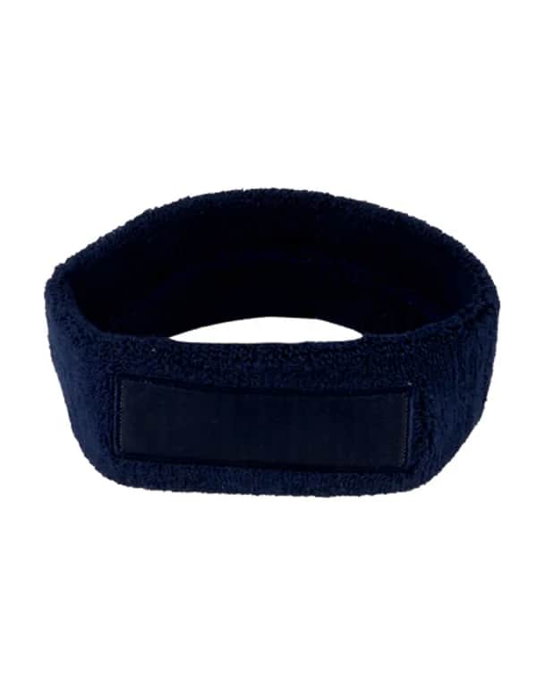 Kopfschweißband mit Label - Navy