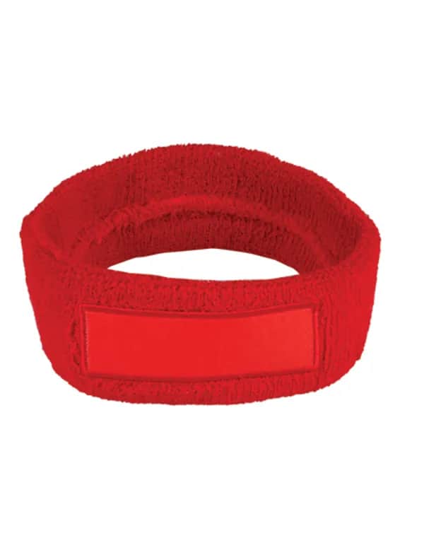 Kopfschweißband mit Label - Red