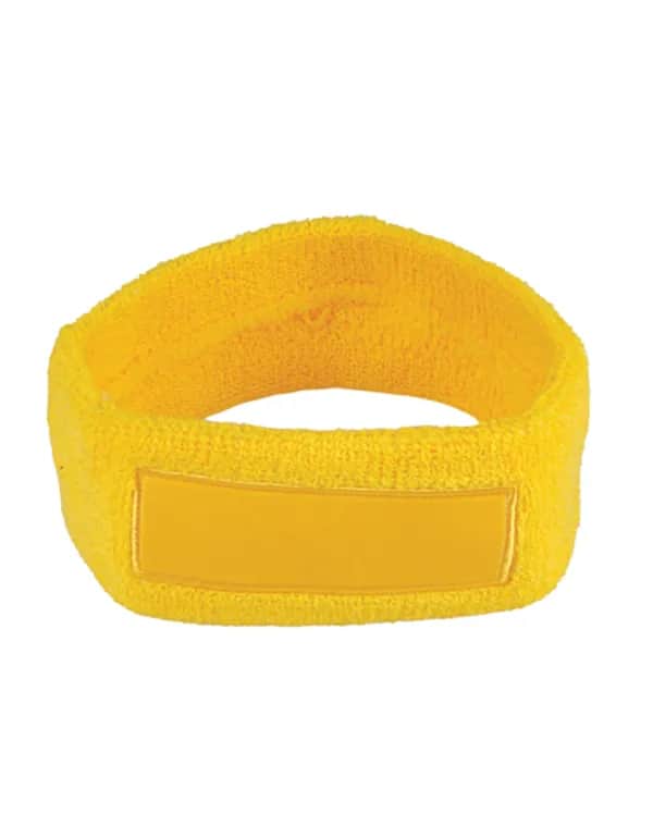 Kopfschweißband mit Label - Yellow