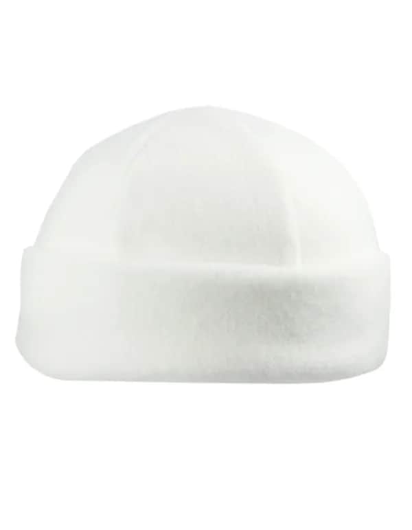 Fleece Winter Hat - White