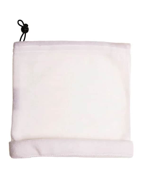 Fleece Ski Col - White