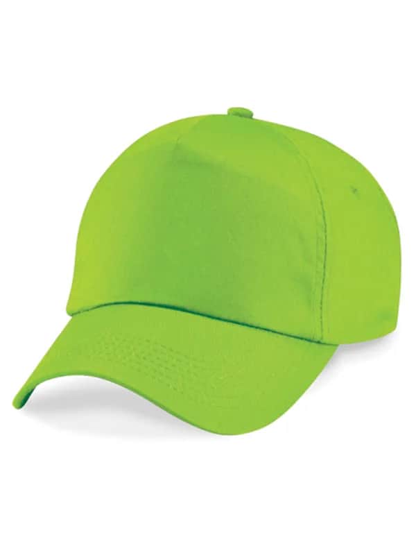 Junior Original 5 Panel Cap - Lime Green