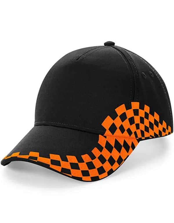 Grand Prix Cap - Black/Orange