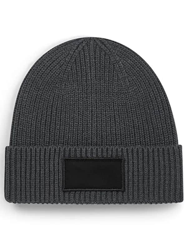 Fashion Patch Beanie - Graphite Grey/Black
