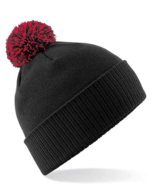 Snowstar® Beanie - Black/Classic Red