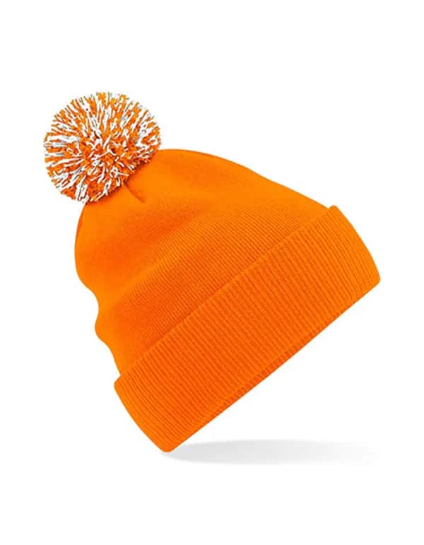Snowstar® Beanie - Orange/White