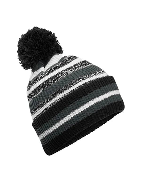 Multi-Sport Fan Beanie - Black/Graphite Grey/White