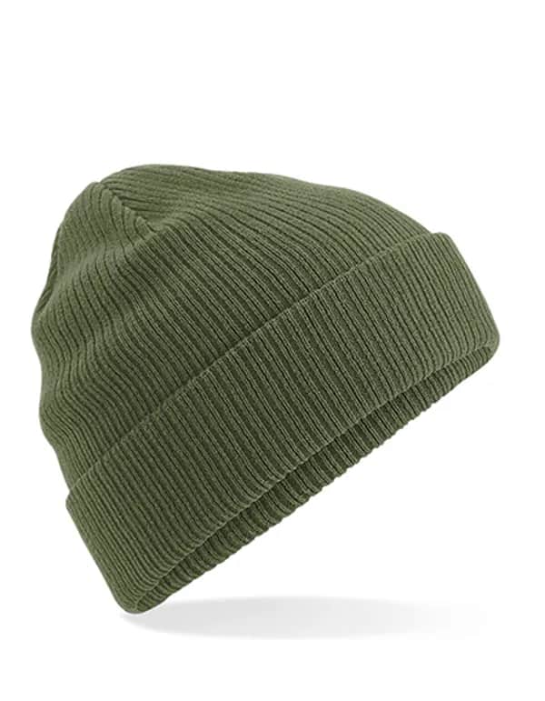Organic Cotton Beanie - Olive Green