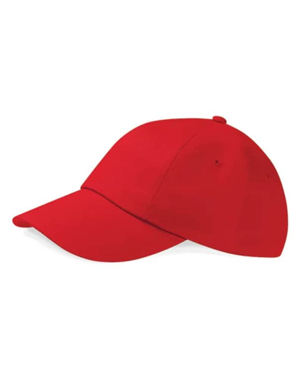 Low Profile Heavy Cotton Drill Cap - Classic Red