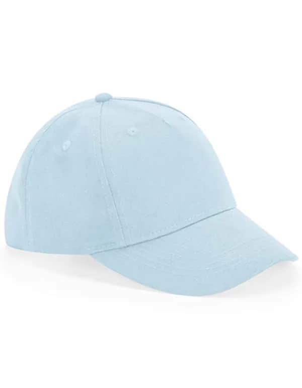 Junior Organic Cotton 5 Panel Cap - Powder Blue