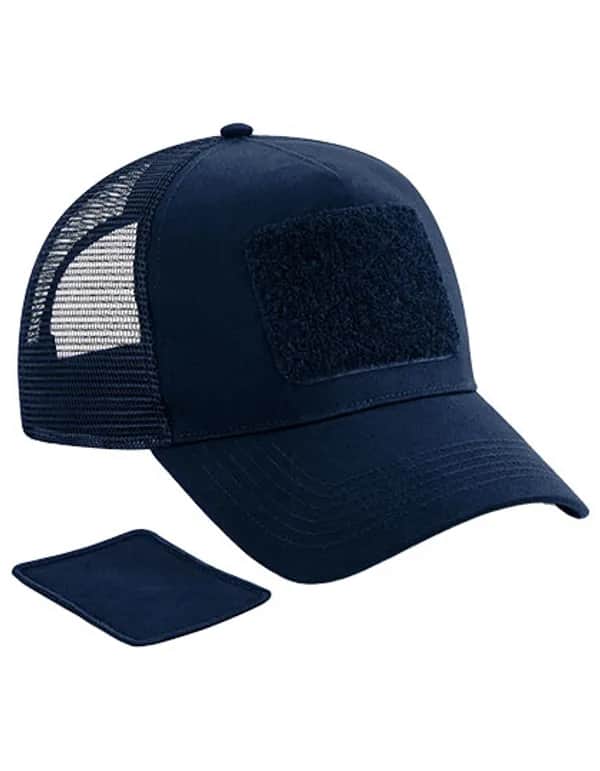 Removable Patch Snapback Trucker - French Navy