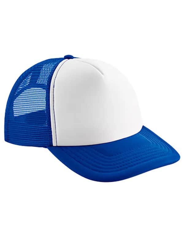 Junior Vintage Snapback Trucker - Bright Royal/White