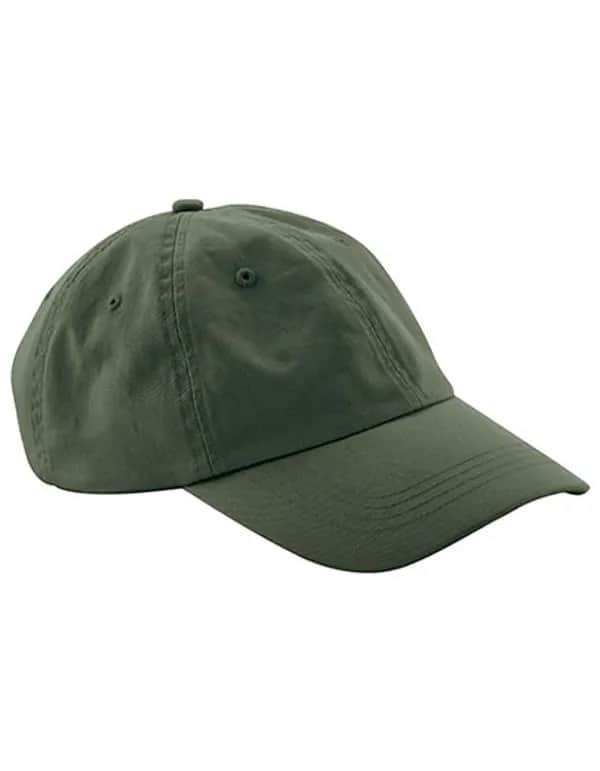Junior Low Profile 6 Panel Dad Cap - Olive Green