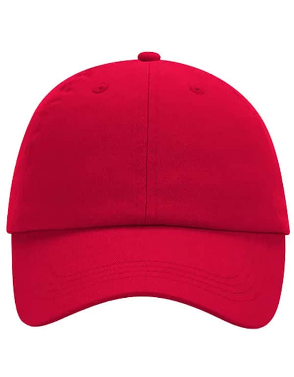 Low Profile 6 Panel Dad Cap - Classic Red