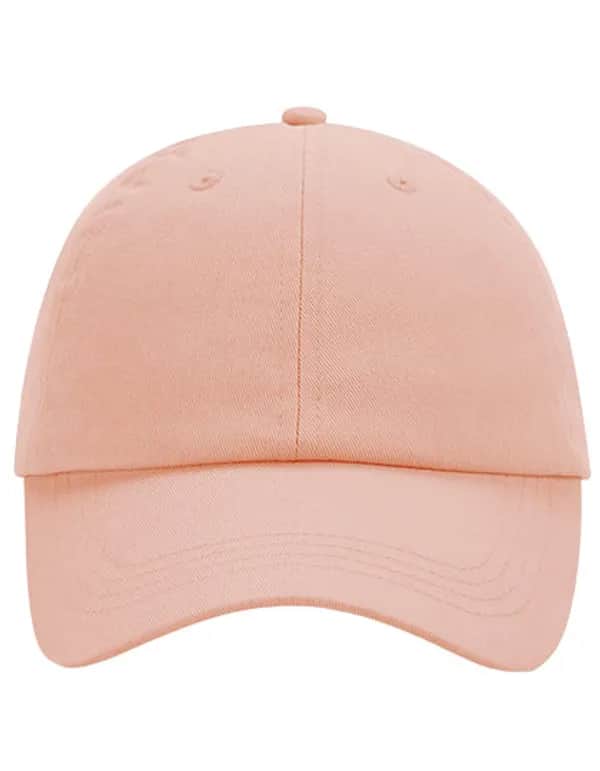 Low Profile 6 Panel Dad Cap - Peach