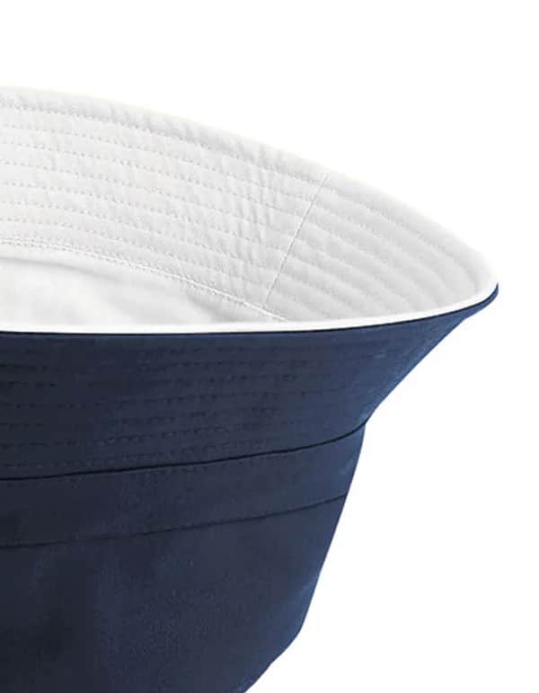 Reversible Bucket Hat - French Navy/White