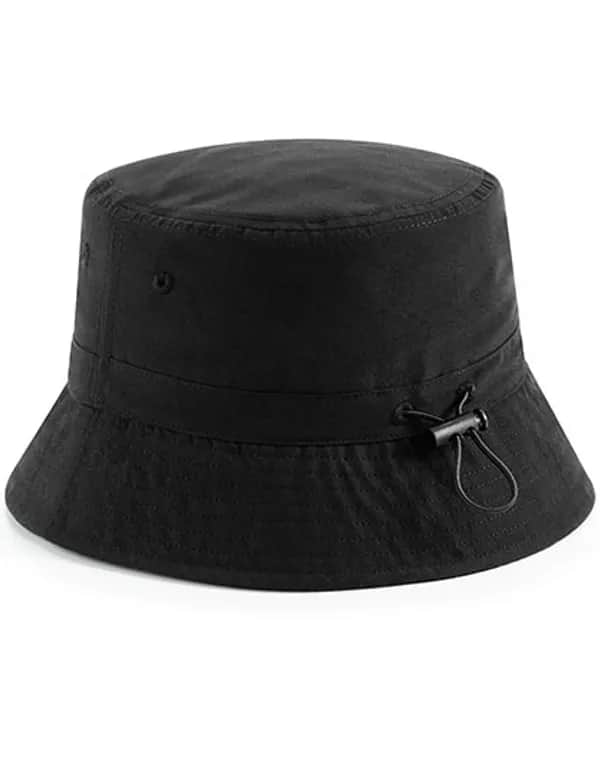 Recycled Polyester Bucket Hat - Black