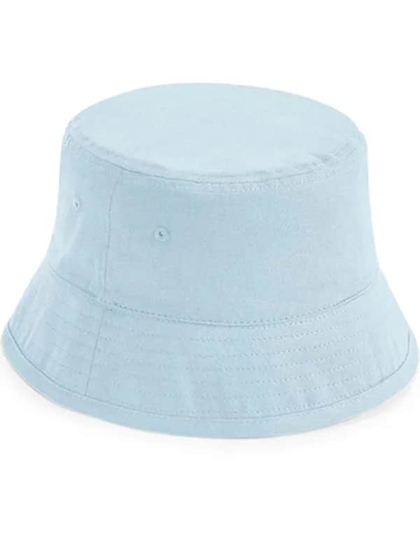 Junior Organic Cotton Bucket Hat - Powder Blue