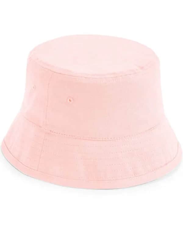 Junior Organic Cotton Bucket Hat - Powder Pink