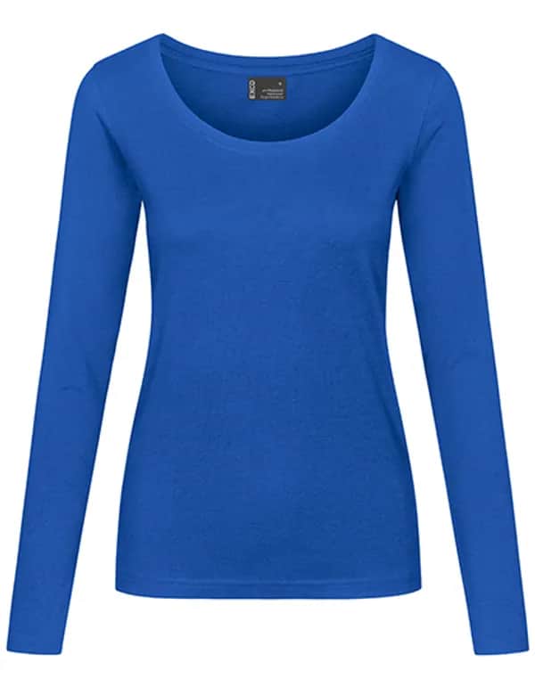 Women´s T-Shirt Long Sleeve - Cobalt Blue