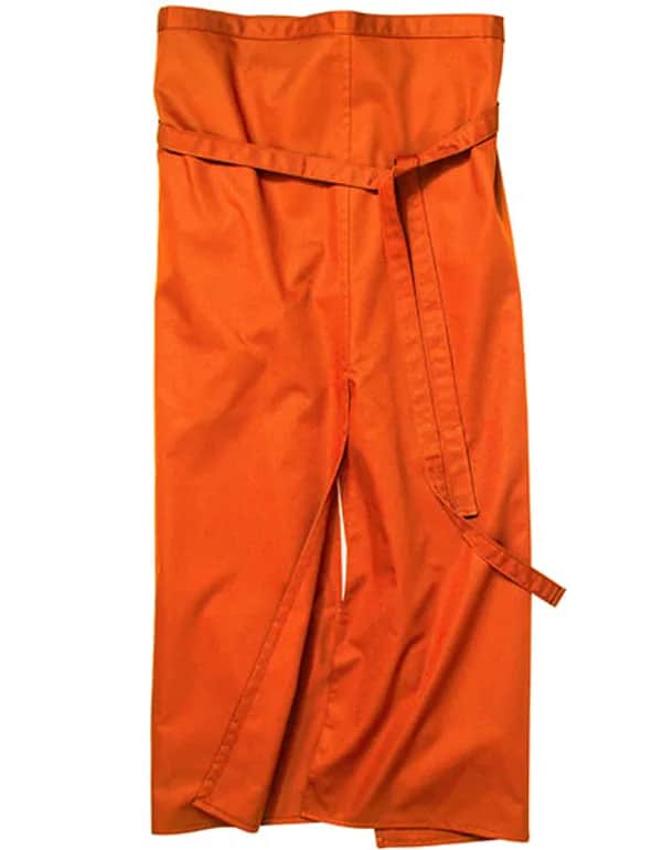 Slit Apron Milano 100 x 100 cm - Pumpkin