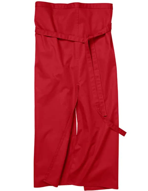 Slit Apron Milano 100 x 100 cm - Red