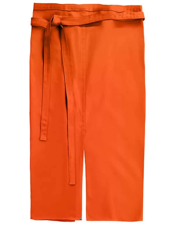 Slit Apron Milano 80 x 100 cm - Pumpkin