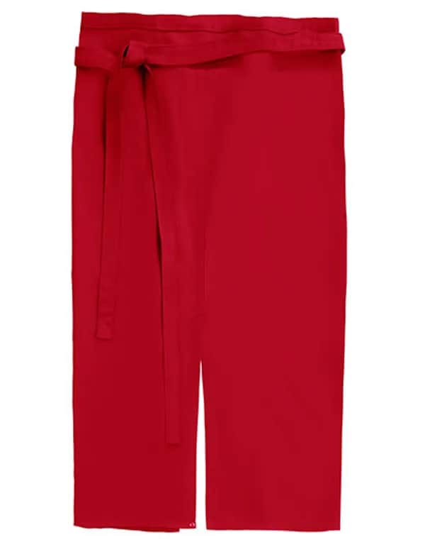 Slit Apron Milano 80 x 100 cm - Red