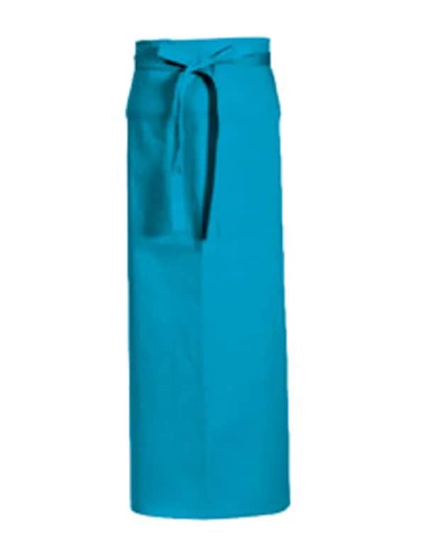 Slit Apron Milano 80 x 100 cm - Turquoise