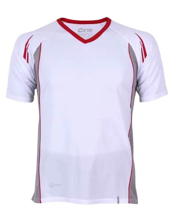 Club Tech Tee - White/Red