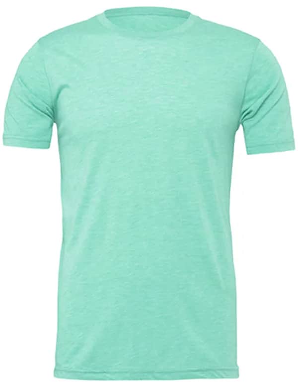 Unisex Heather CVC Short Sleeve Tee - Heather Mint