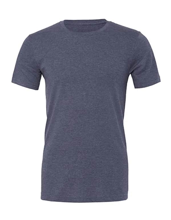 Unisex Heather CVC Short Sleeve Tee - Heather Navy