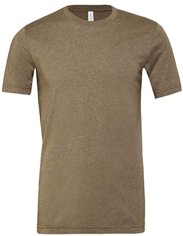 Unisex Heather CVC Short Sleeve Tee - Heather Olive