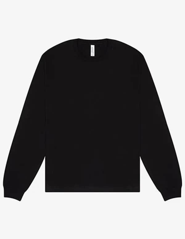 Unisex Heavyweight Long Sleeve Tee - Black