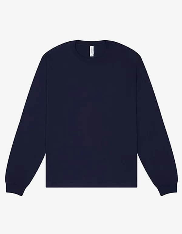 Unisex Heavyweight Long Sleeve Tee - Navy