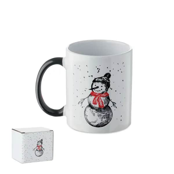 Keramikbecher 300ml - FESTIMUG - Schwarz/Rot
