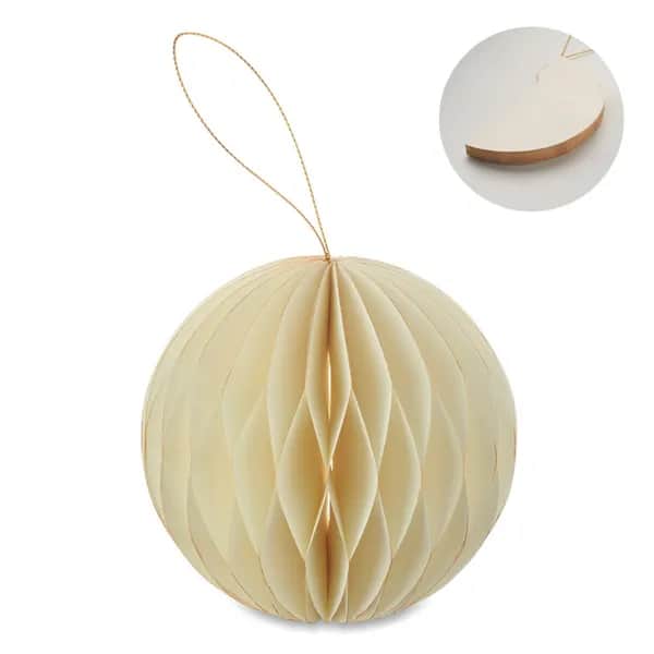 Faltbarer Papier-hänger - HARMOBAUBLE - Beige