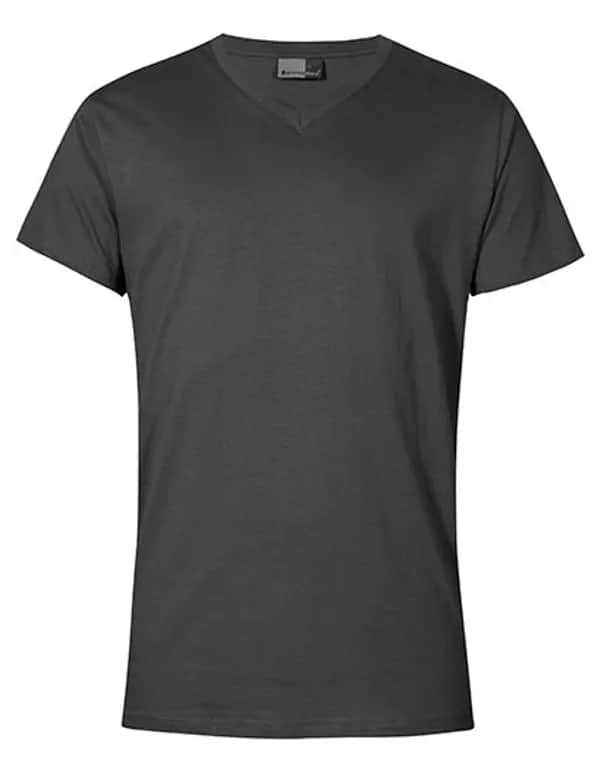 Premium V-Neck-T - Charcoal (Solid)