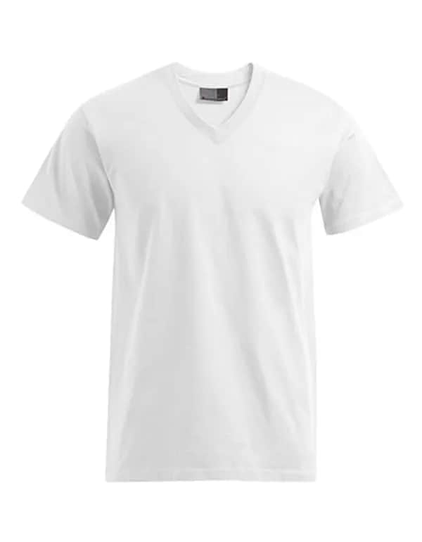 Premium V-Neck-T - White