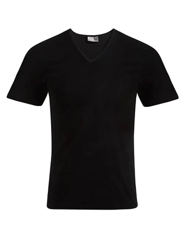 Men´s Slim Fit V-Neck-T - Black