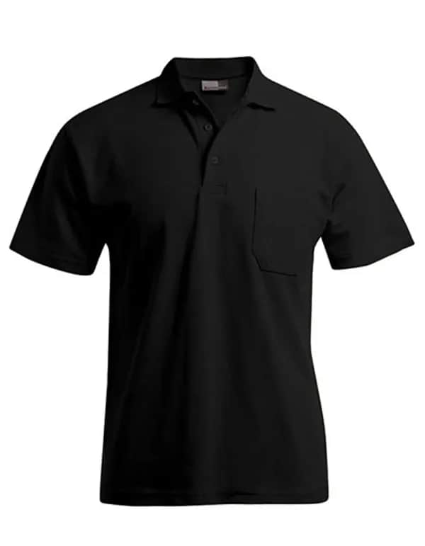 Men´s Heavy Polo Pocket - Black