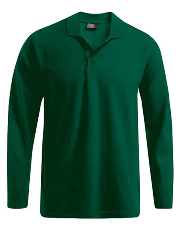 Men´s Heavy Polo Long Sleeve - Forest