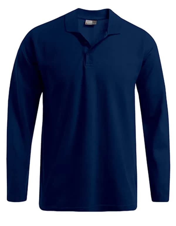 Men´s Heavy Polo Long Sleeve - Navy