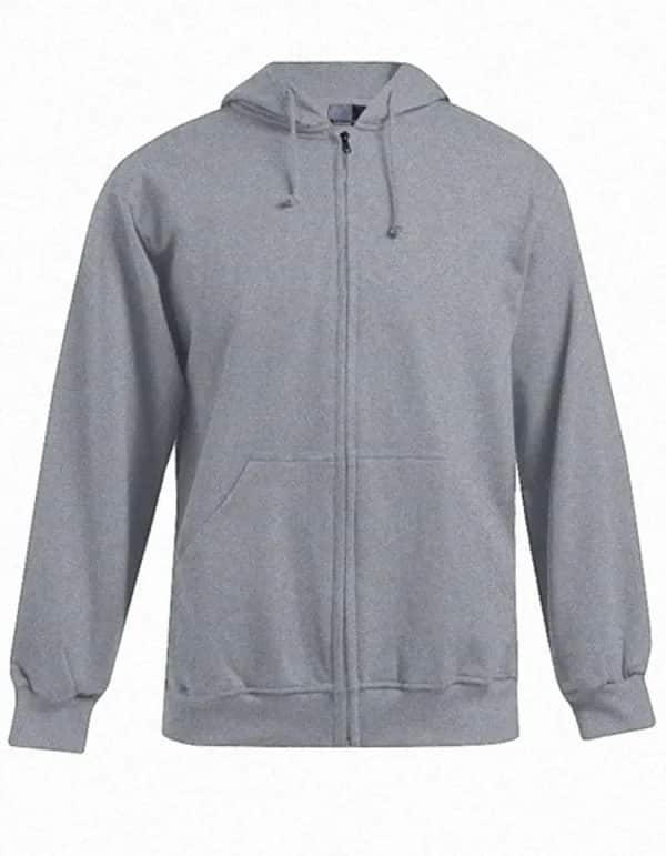 Men´s Hoody Jacket 80/20 - Sports Grey (Heather)