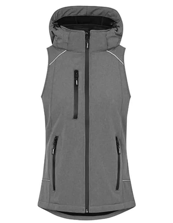 Women´s Softshell Vest - Heather Grey