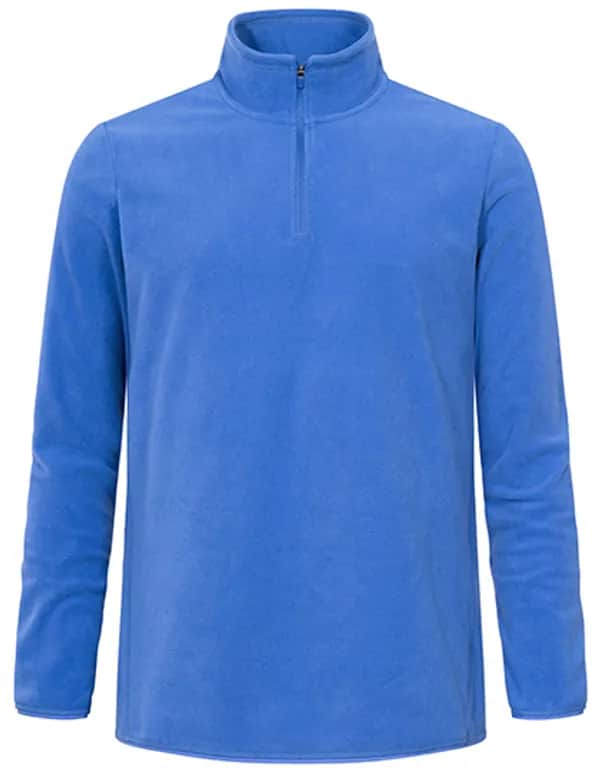Men´s Recycled Fleece Troyer - Azur Blue